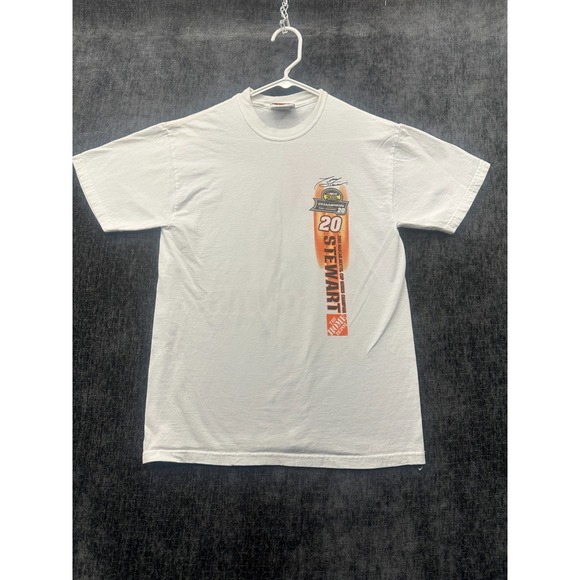 Champion Other - Winner's Circle Shirt Men M White Tony Stewart Nascar Nextel Cup Series Champion
